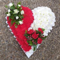 Red &amp; White Heart