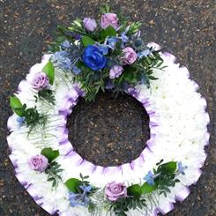 Blues &amp; Lilac Wreath 
