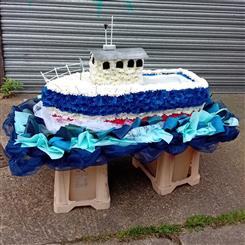 Boat Funeral Tribute 