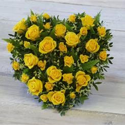 Gorgeous Yellow Rose Heart