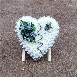 Silver Brocken Heart 