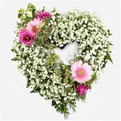 Open Gypsophila Heart