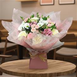 Florist Choice Pink Aqua Hand-tied