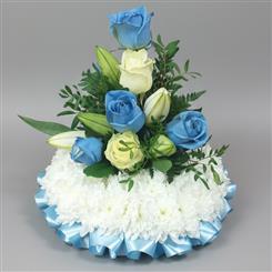 Blue &amp; White Tall Posy 